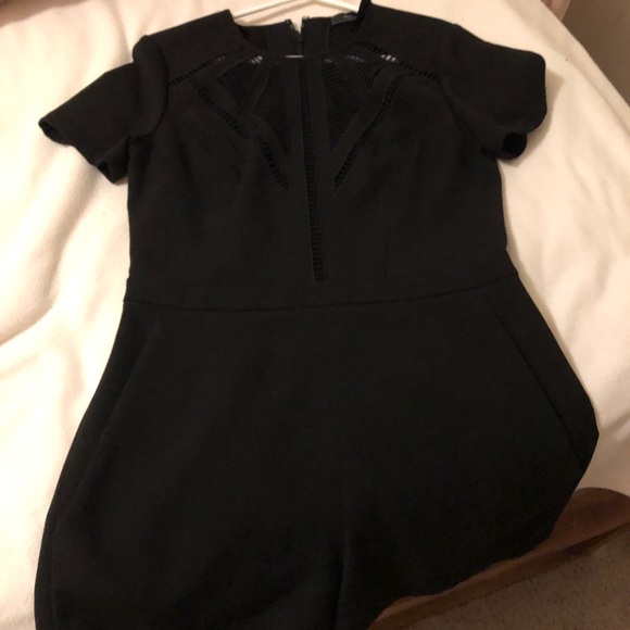 Black BCBGMAXAZRIA romper - Picture 2 of 3
